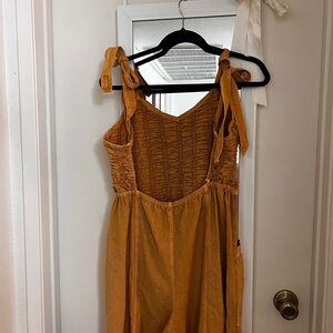 Free people Orange Jumpsuit